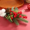 Cortes Navideños Transfronterizos Piñas Simuladas Ramo de Piñas Navideñas Simuladas Accesorios Decoración Festiva Frutas Navideñas Simuladas