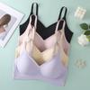Calcinha de Silicone Sem Marcas para Mulheres com Seios Pequenos Push-up Sem Aro Anti-queda dos Seios Costas Bonitas Confortável Sexy Sutiã Feminino
