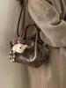 Bolsa Saco Tendência de Nicho 2025 Nova Moda Estilo Coreano Bolsa de Ombro com Toque de Luxo Versátil Bolsa Transversal para Mulheres