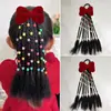 Ventas Directas de Fábrica Peluca Infantil Niña Lazo Trenza Moño de Cabello Artificial Cabeza Redonda Trenza Espina de Pescado Peluca para Bebé Escribiendo