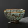 Produtos Culturais e Criativos Yao Bian: Conjunto de Xícaras Retro de Nove Cores para Estrangeiros, Conjunto de Xícaras Mestre, Presente Comemorativo, Mercadoria de Exportação, Xícara de Chá