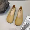 Nuevos Zapatos Individuales Pequeños de Apertura Baja con Suela Plana y Suela Blanda para Mujer 2026 Otoño sin Cordones Tipo Frijol Casual Cómodos de Punta Redonda Zapatos Individuales para Mujer