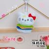 Libro Rojo Pequeño mismo estilo estilo japonés gato HelloKitty hamburguesa llavero colgante lindo colgante de gato KT pequeño regalo para mujeres