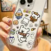 Lindos Stickers de Cachorro con Dibujo de Línea para Cuaderno, Adhesivos Planos de Dibujo de Línea de Cachorro, Pegatinas DIY para Taza de Agua, Funda de Teléfono, Versión Q