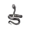 Anillo Ajustable Vintage Pesado con Forma de Serpiente Transfronterizo para Hombres y Mujeres, Venta al por Mayor desde el Fabricante Original