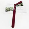 La misma corbata gris tb de Wang Xinling para gente perezosa estilo jk universitario corbata rayada pequeña para mujeres pareja
