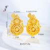 Tienda de oro Jin Yan con oro de arena incrustado con diamante hueco vida cuatro hermosos colgantes de calabaza collar cadena de suéter de calabaza filamentosa para mujer