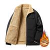 Abrigo de lana de cordero para hombre, nuevo otoño e invierno, además de chaqueta de algodón cálida acolchada de terciopelo, mono de cachemira de cordero, fabricantes de chaquetas acolchadas de algodón