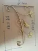 Soporte de Rack para Balcón Montado en Pared Gancho Pastoral de Hierro Forjado Cesta Colgante Linterna de Exterior Colgar Orquídea