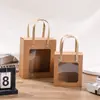 Bolsa de Regalo para el Día del Maestro, Souvenir de Alta Gama, Caja Pequeña Transparente para Regalo de Cumpleaños, Caja de Empaque de Papel de Alta Gama, Estilo Ins