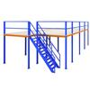 Plataforma de loft de segundo andar para armazém de serviço pesado personalizada, construção de prateleira, estrutura de aço espessada, divisória de loft sem soldagem