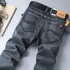 Jeans Masculino Reto Solto de Alta Elasticidade Espesso para Primavera e Verão, Item Popular de E-commerce Transfronteiriço para Transmissão ao Vivo