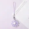 Chaveiro Pingente de Girassol Transparente Estiloso, Estilo Floresta Fresca, Chaveiro Portátil Anti-Perda para Estudante
