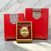 Riqueza de Todas las Direcciones Marco de Fotos de Oro Puro 999 Adorno de Mesa, Diversas Decoraciones de Escritorio con Animales Auspiciosos para Apertura de Negocios, Inauguración de Casa y Regalos Empresariales