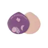 Esponja de Cushion Mate Serie Uva No Absorbe el Polvo, Aplica el Maquillaje Uniformemente, Uso Seco y Húmedo, Polvo Suelto Iluminador, Retoque, Compacto y Portátil, Doble Uso