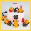 Mini Veículos de Engenharia Simulados, Veículos de Engenharia de Brinquedo, 6 Enfeites Decorativos Mistos para Assar, Fotos em 6 Vezes