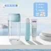 Kit de Higiene Pessoal para Viagem, Três em Um Portátil, Pasta de Dente de Viagem, Caixa de Armazenamento para Escova de Dentes, Copo para Enxaguante Bucal