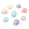 Color macarrón acrílico multiestilo estrella de cinco puntas cuentas de durazno pulsera DIY collar accesorios de joyería cuentas sueltas