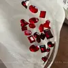 Príncipe do Céu Estrelado Nail Art Strass de Ponta Inferior Glitter Vinho Tinto de Alta Qualidade Peças de Unha Strass Fragmentado Acessórios Strass Irregulares Celebridade da Internet Atacado