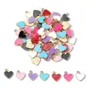 Geométrico Colgante Individual Corazón con Goteo de Aceite Accesorios de Joyería de Aleación Llavero de Corazón de Durazno para Bricolaje Accesorios para Pulsera Collar W568