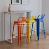 Hierro Forjado Tienda de Teléfonos Móviles Taburete Simple para el Hogar Taburete Alto Taburete Respaldo Silla de Barra Silla de Barra de Espera Metal