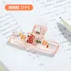 Pinzas de cristal acrílico de colores translúcidos grandes al por mayor para journaling, encuadernación de documentos de oficina y organización
