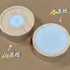 Copa de vino con base de madera maciza, para mezclar cócteles, posavasos luminoso recargable, diseño redondo impermeable creativo