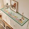 Tapete de mesa para mueble de TV americano, zapatero, mueble de pasillo, mantel largo, impermeable, a prueba de aceite, tapete protector para mesa de té y escritorio