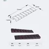 Patas para Gabinete, Almohadillas Antivibración y Estabilizadoras Trapezoidales para Gabinetes, Almohadillas Niveladoras de Muebles, Accesorios de Plástico para Muebles de Armarios, Mesas y Sillas