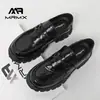 [Personalizado] Zapatos de Piel para Hombre 2024 Nuevo Estilo Británico Casual de Negocios Gama Alta Negro Bajos Redondos Sin Cordones