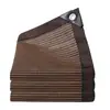 Malla de sombreado solar marrón, malla de aislamiento anti-envejecimiento transfronteriza, engrosada y encriptada para uso doméstico, malla de sombreado para balcón para balcones exteriores