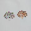Europa y Estados Unidos serie de Navidad joyería diamante colorido árbol de Navidad ramillete accesorios de aceite broche ventas directas de fábrica
