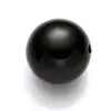 Contas Soltas Perfuradas de ABS Preto Imitação de Pérola 3-14mm Contas Artesanais para DIY em Sapatos, Calças, Chapéus, Pulseiras, Acessórios de Joias