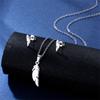 Conjunto de collar y pendientes de joyería transfronterizos de Europa y Estados Unidos al por mayor, pendientes de estrellas, colgante de acero inoxidable, cadena de metal