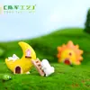 Céu estrelado dos sonhos Casa micro paisagem decoração criativa de resina Estrela da bolo Lua Sol Nuvem acessórios