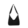 Bolso cruzado casual nuevo con patrón de diamantes para mujer, gran capacidad, bolso de hombro de nailon ligero y simple, versátil estilo japonés para el día a día