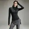 Conjunto de Fitness para Correr para Mujer: Conjunto de Dos Piezas para Mujer: Chaqueta con Cuello Alto, Cremallera y Mangas Largas y Pantalones de Yoga, Ropa de Entrenamiento para Yoga y Pilates