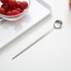 Dao Qi Acero Inoxidable 304 Cuchara Japonesa y Coreana Simple Mango Largo Cuchara para Mezclar Cuchara para Té con Leche Café Cuchara Larga Creativa para Hielo
