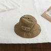 Chapéu de pescador infantil estilo coreano para primavera e outono, novo, de secagem rápida, para meninos e meninas, Chapéu de Sol, proteção solar, chapéu de balde com personalidade, chapéu de sol para bebê