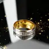 Anillo de Cinco Vías del Dios de la Riqueza Taoísta Nuevo 2025 Diseño Retro de Nicho Anillo para Hombres y Mujeres Acero de Titanio Anillo de Tendencia Nacional