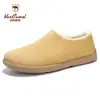 Novos Sapatos de Algodão de Inverno com Lã Adicionada, Sapatos Masculinos Estilo Birkenstock, Tamancos Fechados, Sapatos Peludos, Botas de Neve Quentes