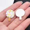 Accesorios para Joyería DIY 20 Colgantes de Resina Blanca en Forma de Corazón y Estrella de Cinco Puntas Materiales para Pulsera, Collar, Aretes, Llavero