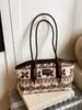 Bolso Cruzado Simple y de Moda Nuevo 2025 para Mujer, Bolso de Mano de Lana a Cuadros de Gran Capacidad, Bolso de Hombro de Nicho