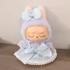 La primera y segunda generación de caja sorpresa con ropa de muñeca Labubu felpa cara de vinilo muñeca colgante tela de tirar sentarse serie de fiesta