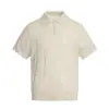 Yidao Vintage 2026 Verão Novo Retrô Americano Estilo Old Money Jacquard Casual Tricô Gola Reversível Manga Curta