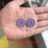 Moneda de Latón Montaña de Cinabrio Fantasma Redonda para Gastar Hebilla Ping An Colgante Ojal Cadena para Teléfono Móvil Bolsa Taoísta Bagua Cinabrio Rojo