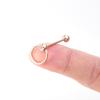 Piercing de lengua de acero inoxidable europeo y americano transfronterizo con diamante checo, anillo de lengua multicolor, nuevo Amazon transfronterizo, venta al por mayor de perforaciones para el cuerpo humano