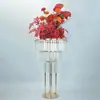 Arreglo Floral Redondo Transfronterizo Decoración de Mesa Principal Soporte de Flores de Cristal Accesorios de Boda Escenario Salón de Bodas Señal Guía Personalización