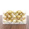 Novas Bolas de Glitter para Árvore de Natal da Amazon 4cm/5cm/6cm Decorações de Atmosfera Natalina para Supermercados