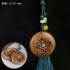 Sândalo Verde Esculpido Vintage Oco Sachê Acessórios Chaveiro Corrente de Celular Bolsa de Carro Acessórios Pingente Hanfu Natural